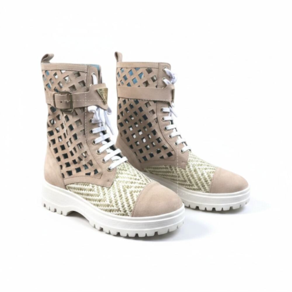 VALENTINA RANGONI Firenze Bree in Sand Shoe 7.5 Rare Designer Boho Made in Italy